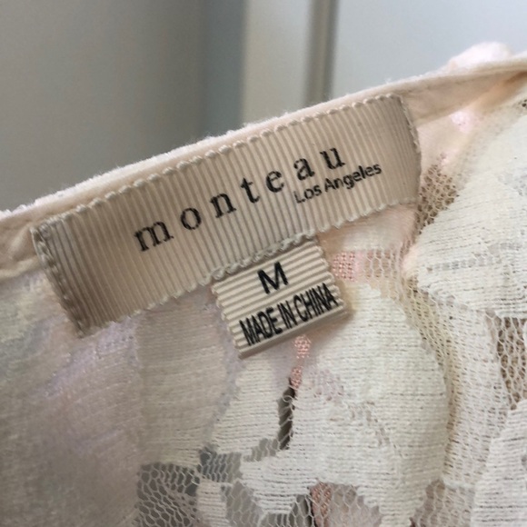 MONTEAU LOS ANGELES LACE DRESS SIZE MEDIUM - Picture 7 of 7